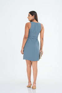 Myla Mini Dress - Aqua