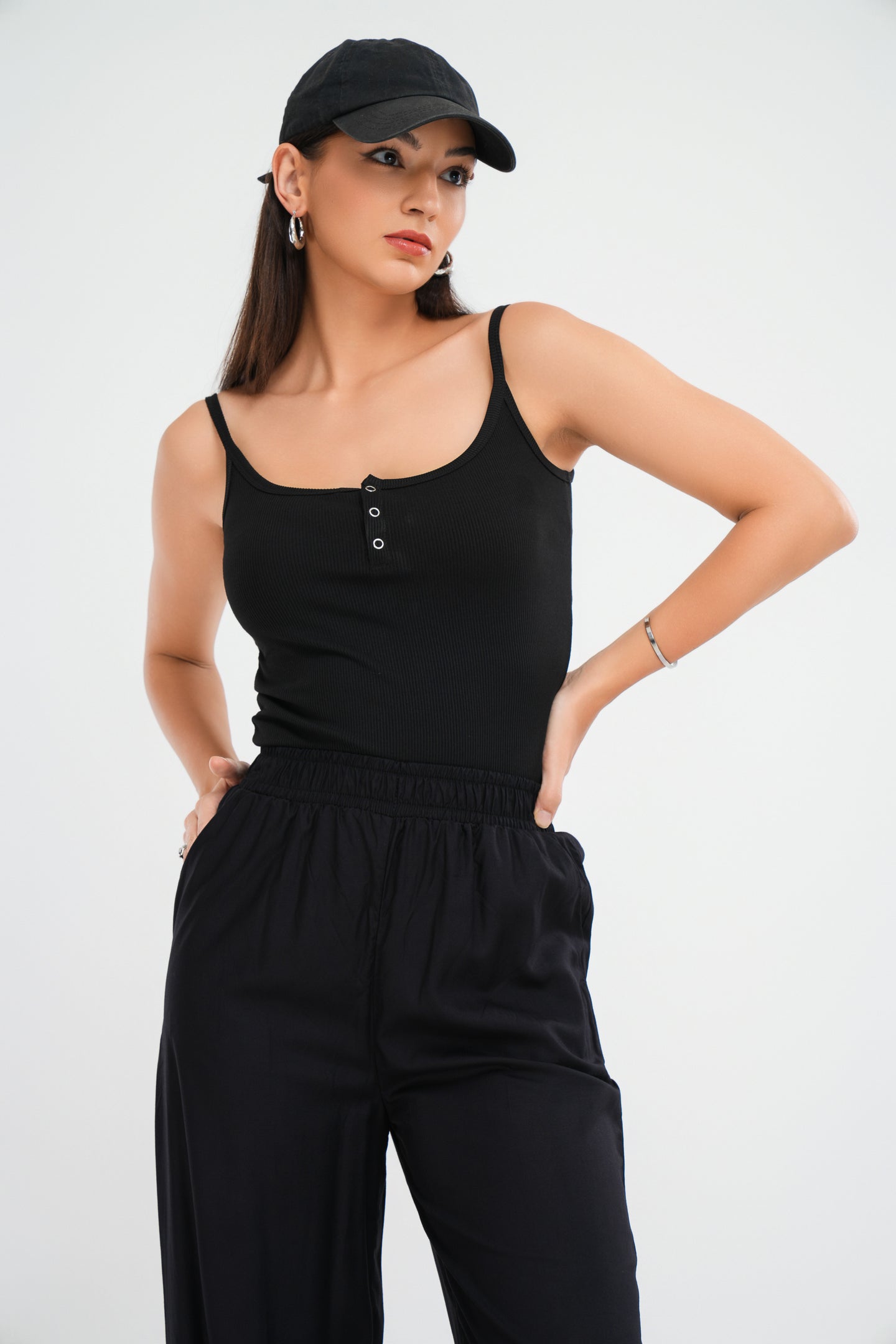 Phoebe Cami Top - Black