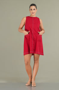 Bella Shift Dress - Wine