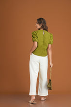 Load image into Gallery viewer, Lily Pleated Top - Olive
