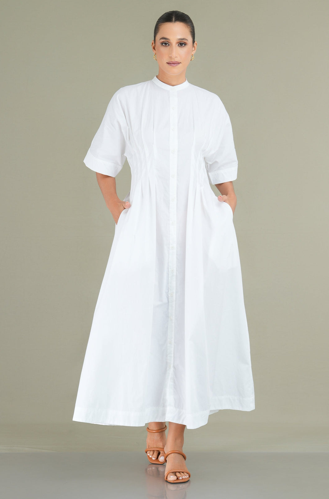 Pinning You Maxi Dress - Pearl