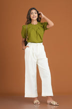 Load image into Gallery viewer, AB Signature Wide Leg Pant - Off White
