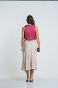 Grace Midi Skirt - Biscoff