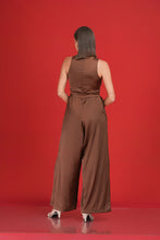 Load image into Gallery viewer, Eve High Neck Jumpsuit- Walnut
