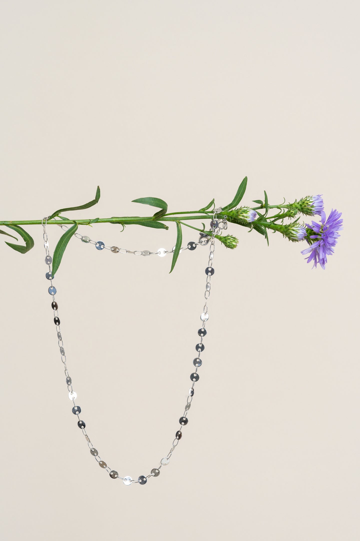 Sterling Silver Zinnia Choker Necklace