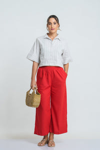 Nola Midi Pant - Apple