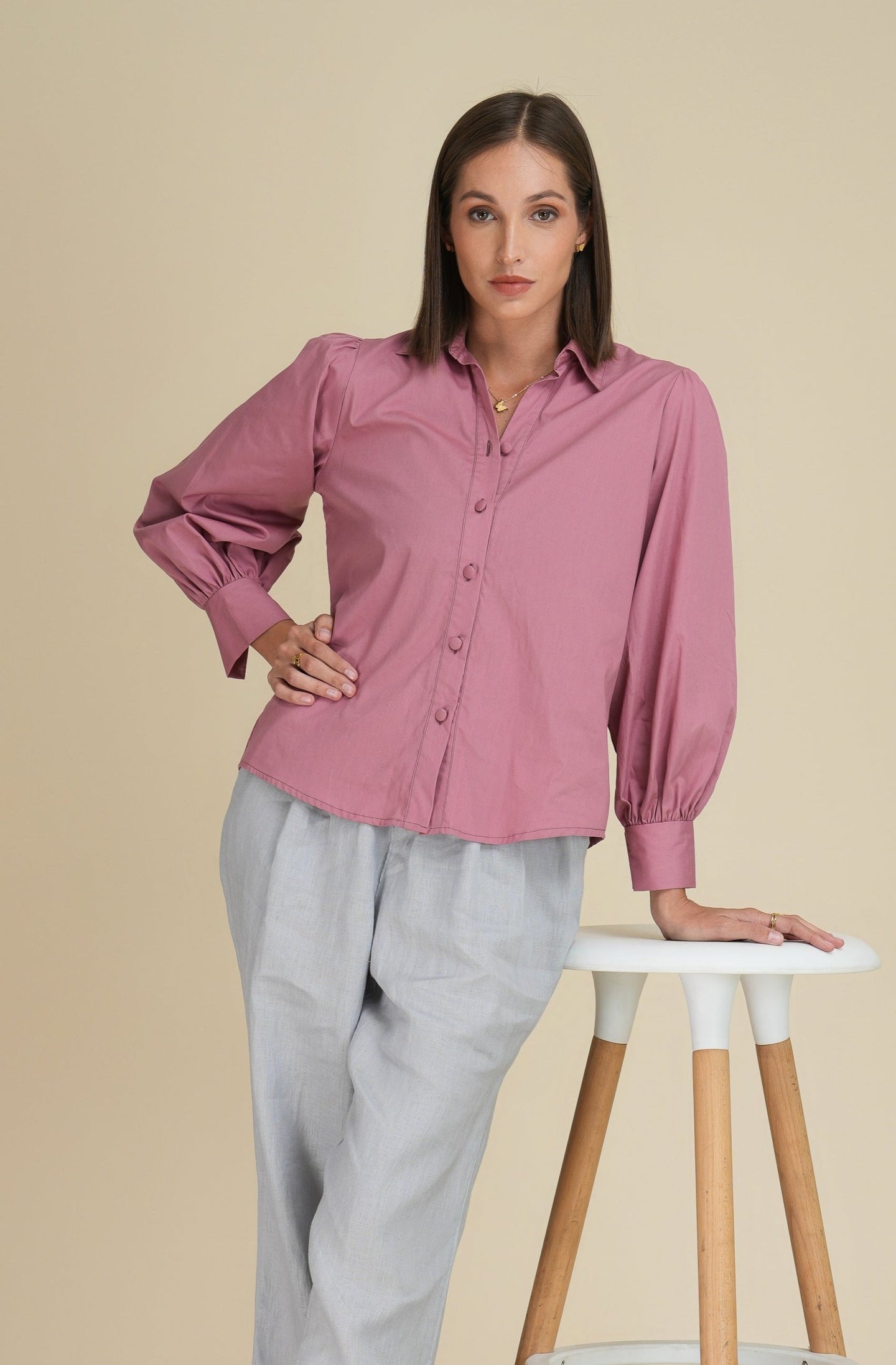 Sofia Shirt - Mauve