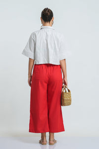 Nola Midi Pant - Apple