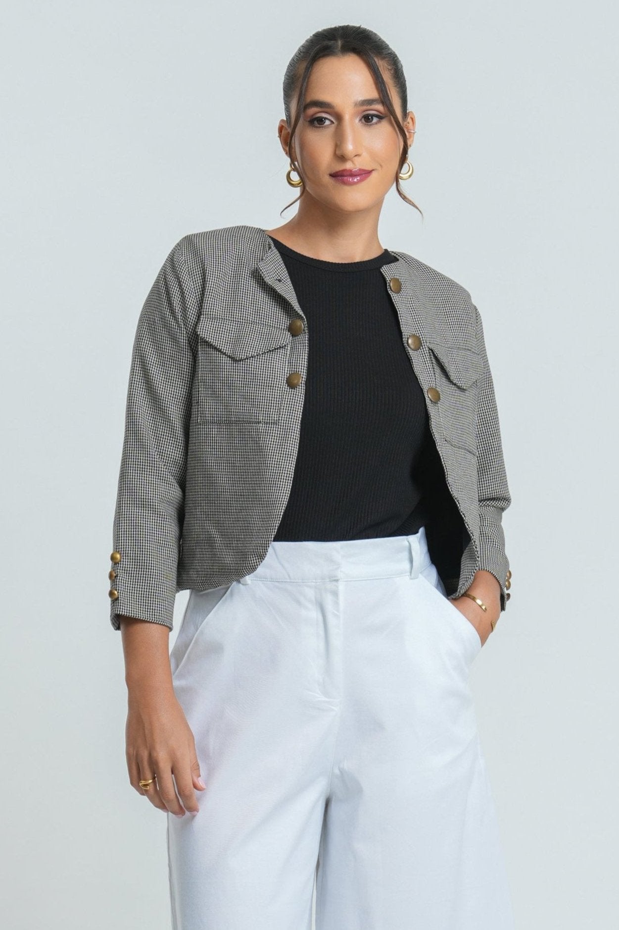 Dakota Crop Blazer - Osaka