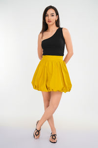 Thea Mini Skirt - Mustard