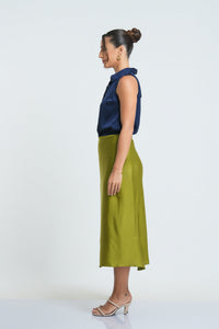 Grace Midi Skirt - Olive