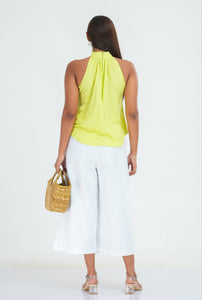 Emory Halter Top - Lemon