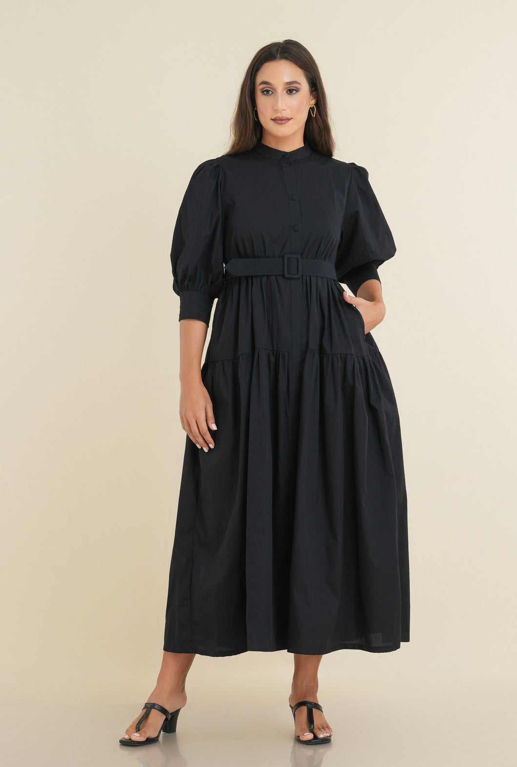 Zara Tier Dress - Black