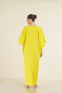 Athena Maxi Kaftan - Lemon