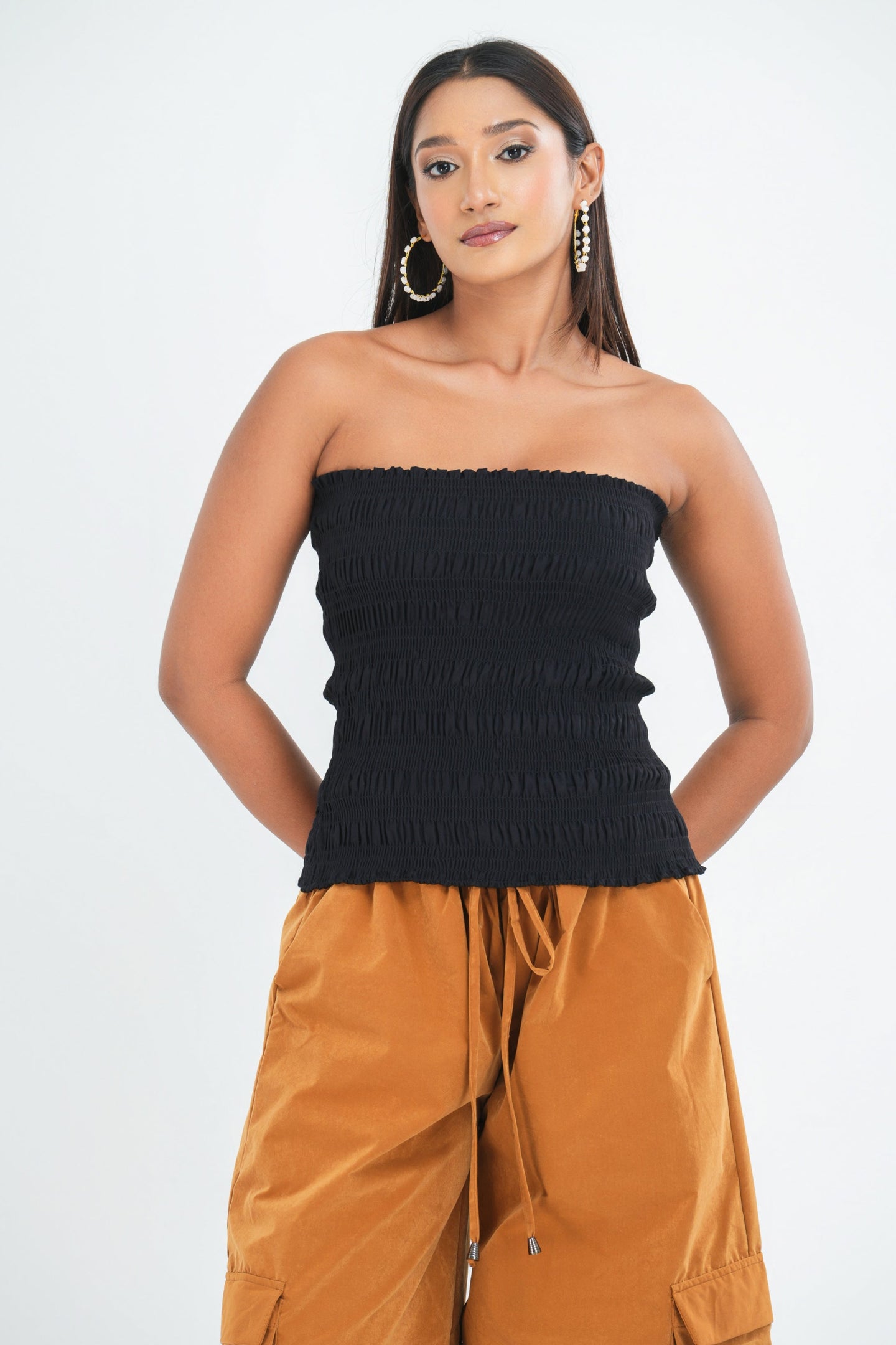 Kate Strapless Top - Black