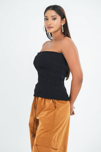 Kate Strapless Top - Black