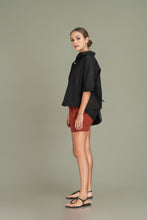 Load image into Gallery viewer, Oversized Short Sleeve Shirt - Black
