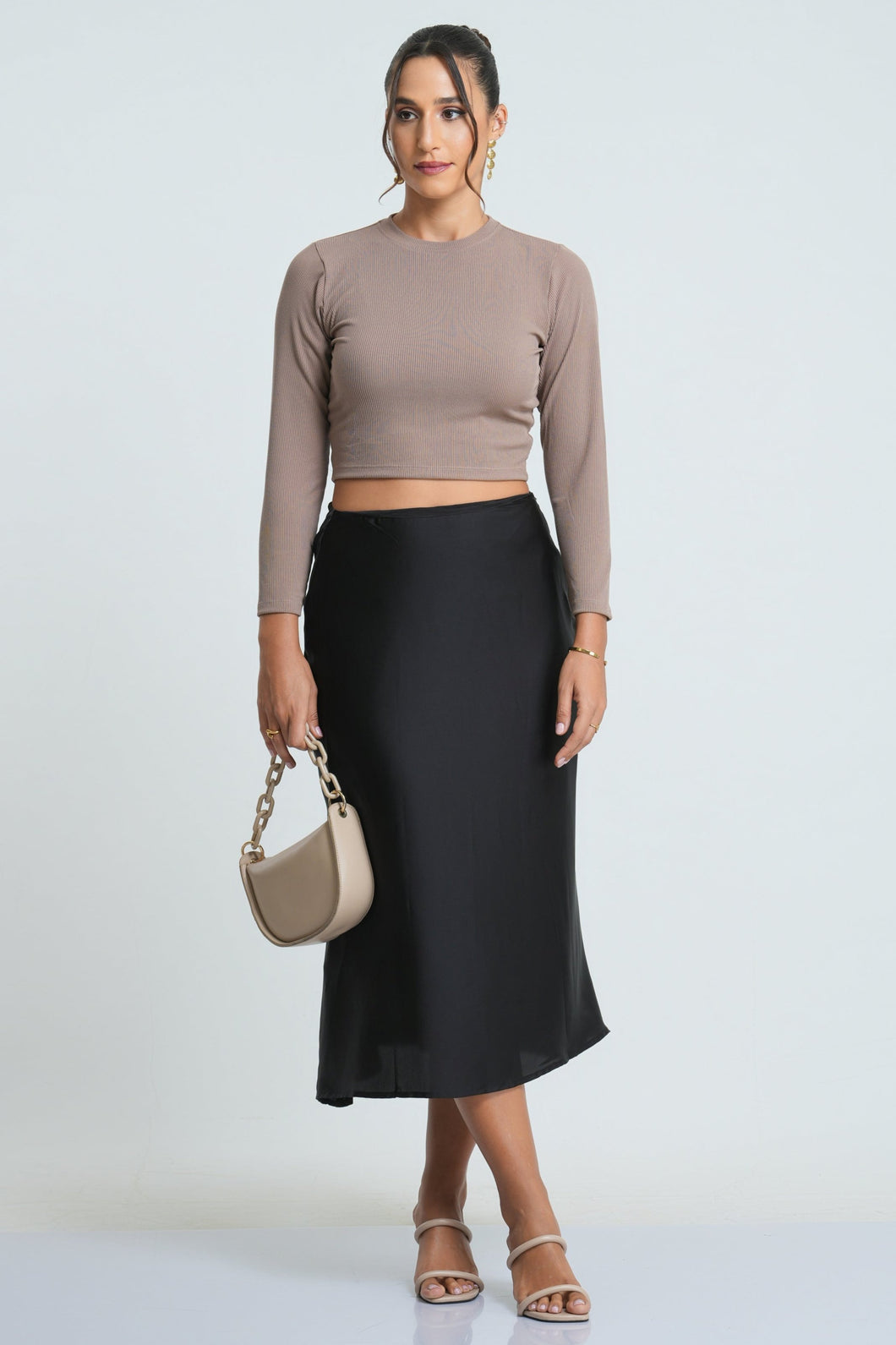 Grace Midi Skirt - Black