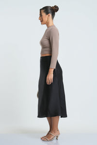 Grace Midi Skirt - Black