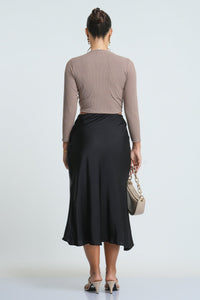 Grace Midi Skirt - Black