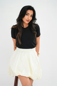 Thea Mini Skirt - Pearl