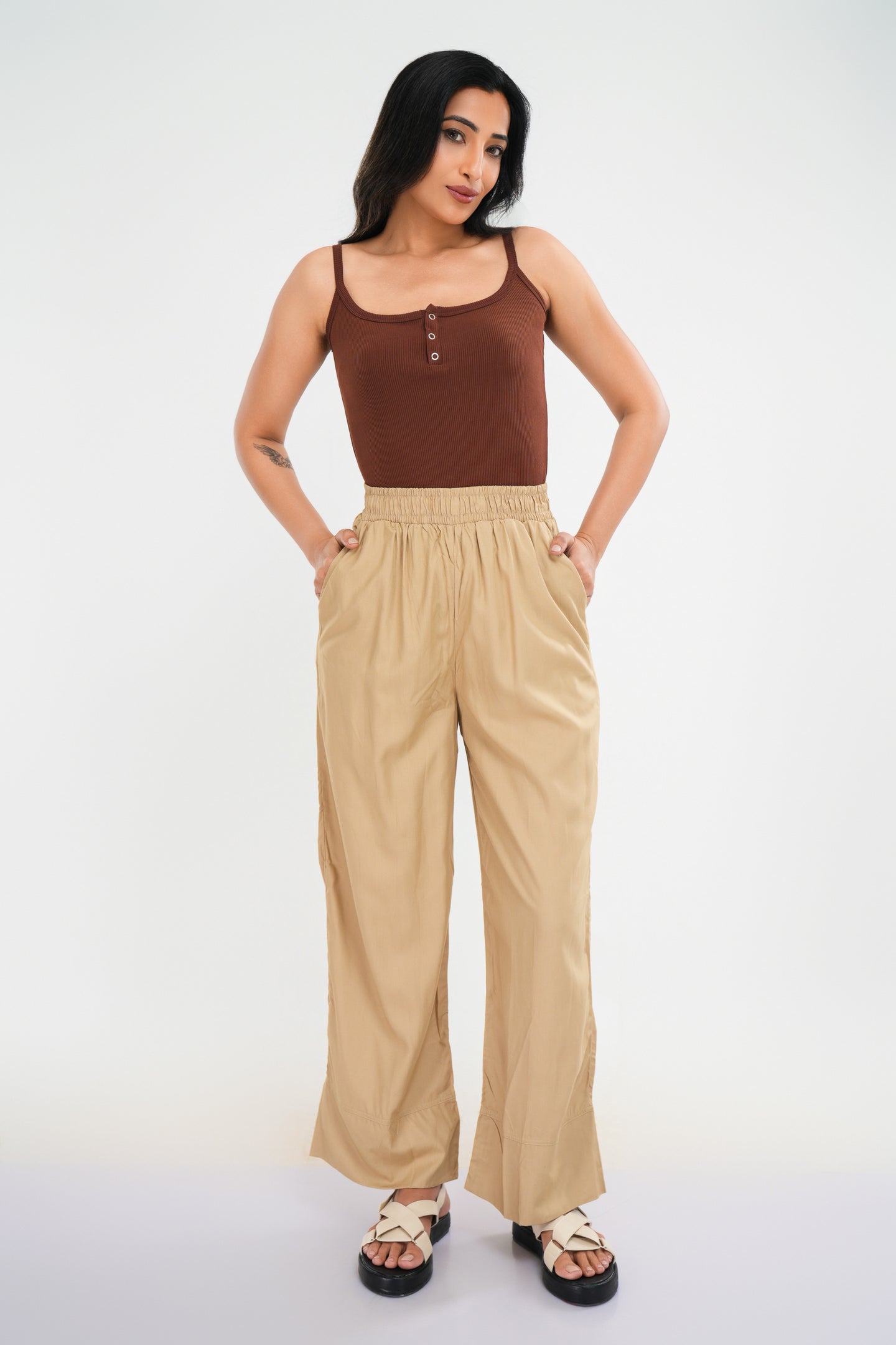 Phoebe Cami Top - Walnut