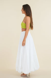 Flow Bubble Skirt - Pearl