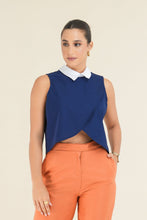 Load image into Gallery viewer, Tulip Crop Top - Navy
