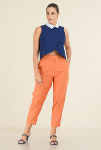 Formal Midi Pant - Orange