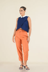 Formal Midi Pant - Orange