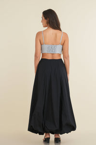 Flow Bubble Skirt - Black