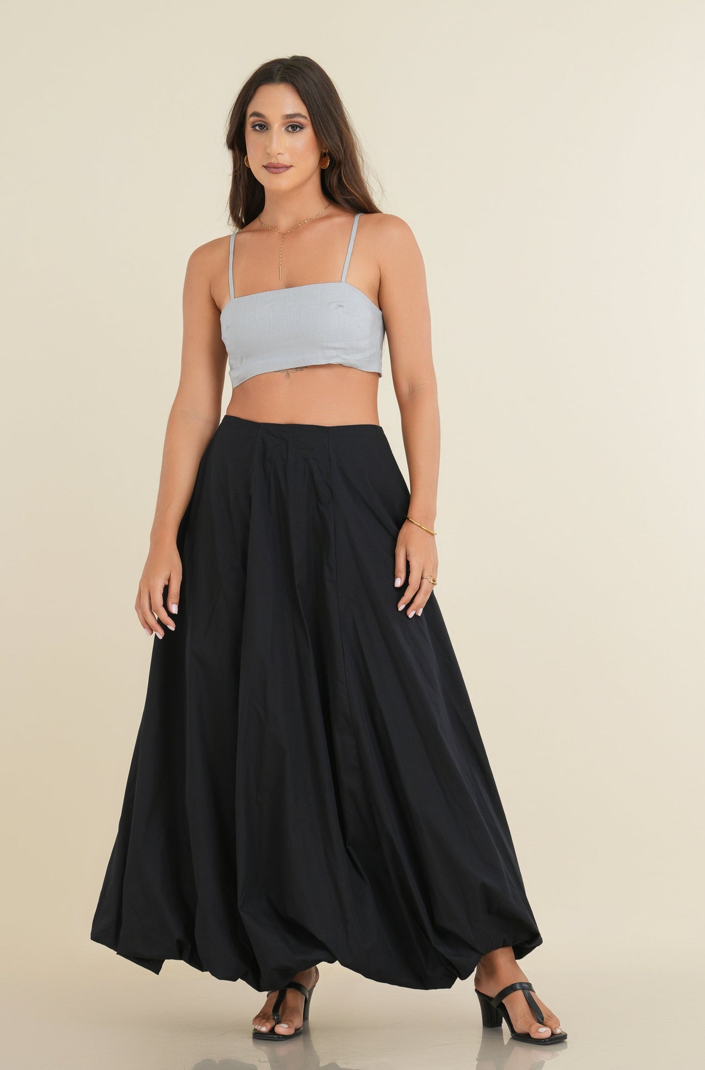 Flow Bubble Skirt - Black