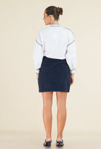 Audrey Mini Skirt - Denim