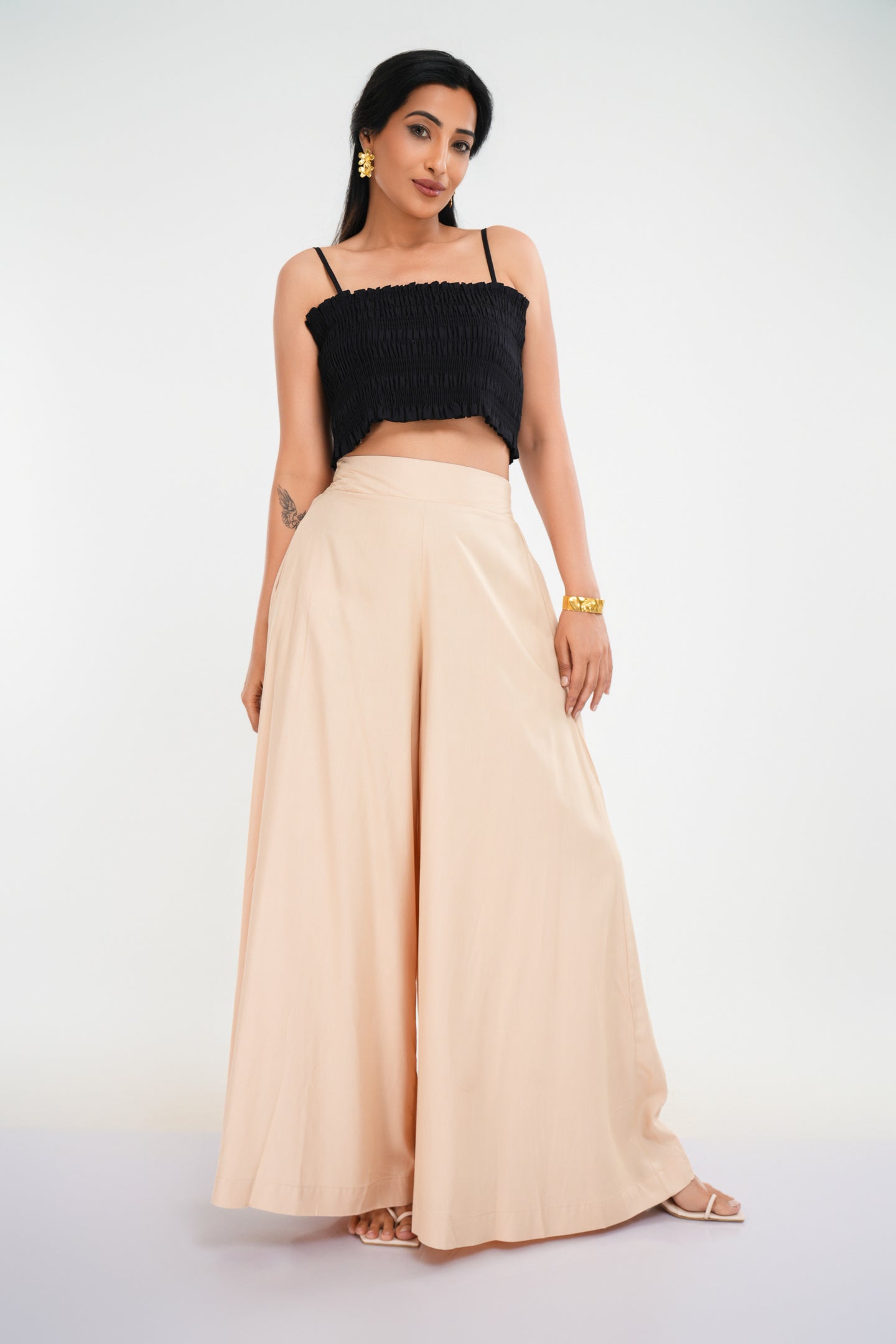 Flow Palazzo Pant - Biscuit