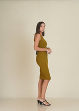 Load image into Gallery viewer, Bella Ribbed Midi Dress - Goldie
