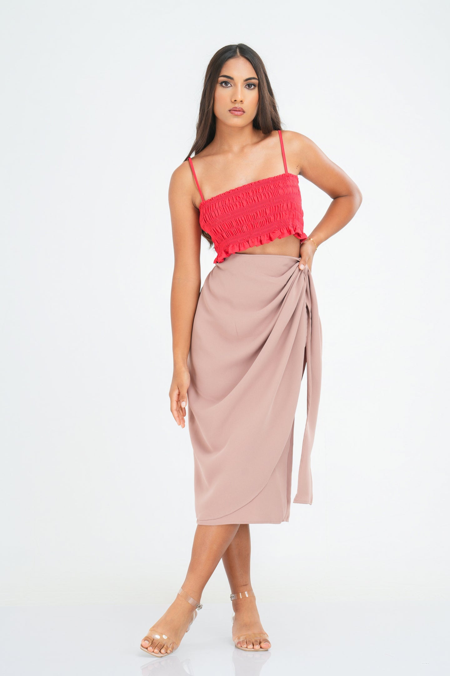 Melissa Wrap Skirt - Caramel