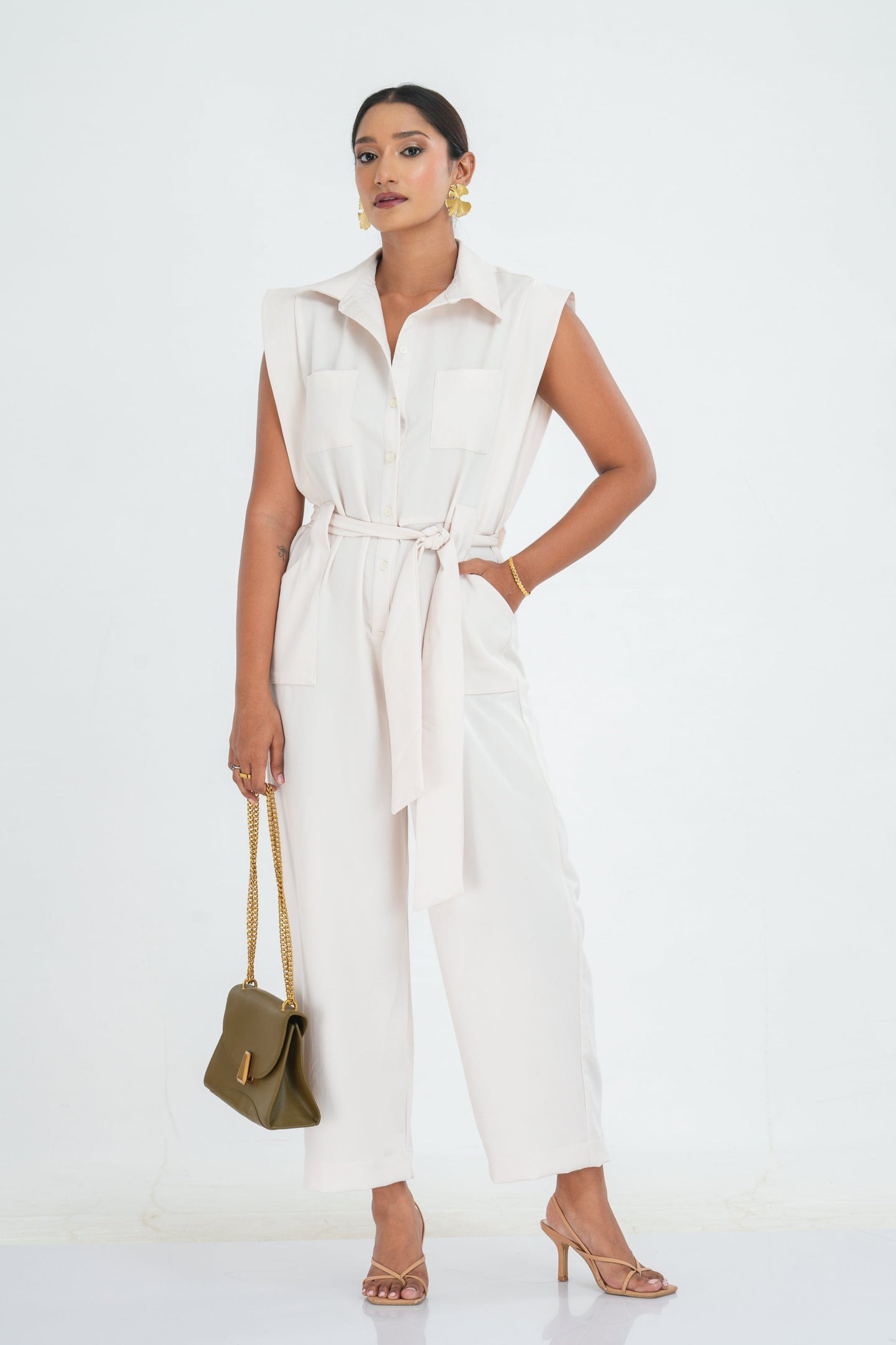 Everlee Jumpsuit - Pearl