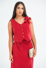 Load image into Gallery viewer, Rosie Waist coat - Cherry
