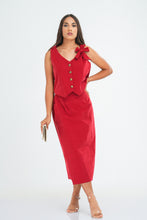 Load image into Gallery viewer, Rosie Waist coat - Cherry
