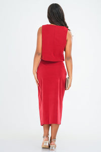 Kelly Wrap Skirt - Cherry