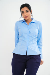 Opal Long Sleeve Shirt - Sky