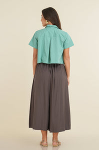 Midi Palazzo Pant - Deep