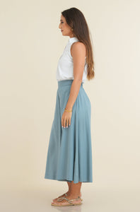 Midi Palazzo Pant - Stone