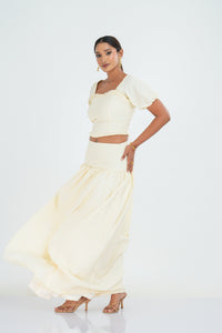 Jasmine Crop Top - Cream