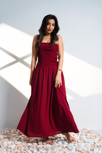 Alisson Maxi Dress - Crimson