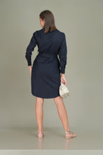 Load image into Gallery viewer, Stella Utility Mini Dress- Navy
