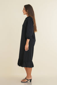Hazel Midi Dress - Black