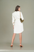 Load image into Gallery viewer, Stella Utility Mini Dress- Off White
