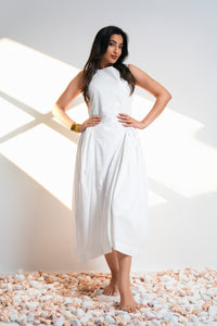 Frankie Midi Dress - Pearl