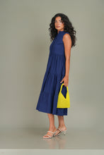 Load image into Gallery viewer, Flow Tier Midi Dress - Navy
